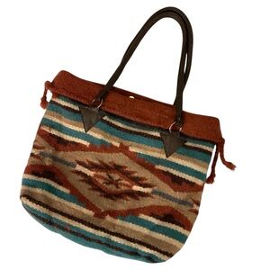 Saddle blanket tote bag